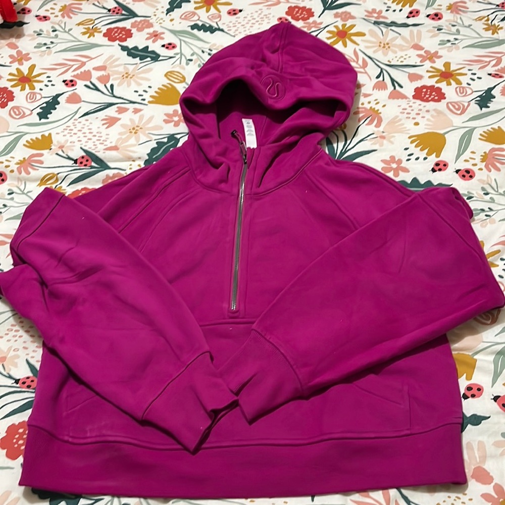 Lululemon Scuba Half Zip Ripened Raspberry XS/S - Picture 2 of 6
